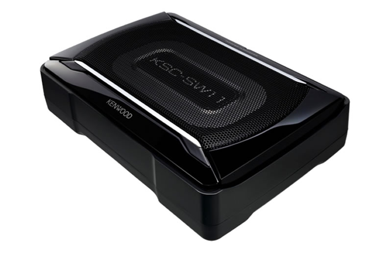 Under-seat subwoofer — Example: Kenwood KSC-SW11